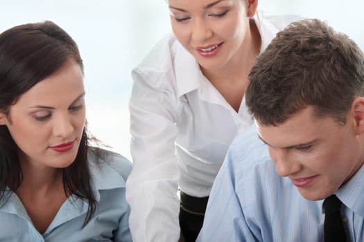 Business team working