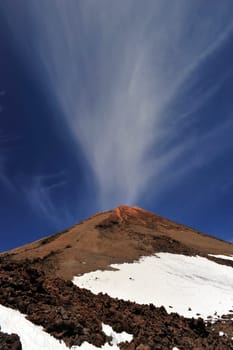 Cloudy atmosphere on the Teide