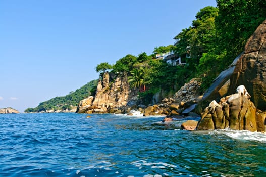 View on Pacific coast of Mexico near Puerto Vallarta