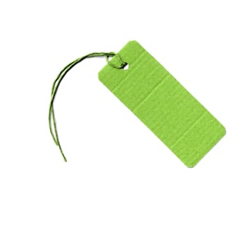 Price tag or address label with string