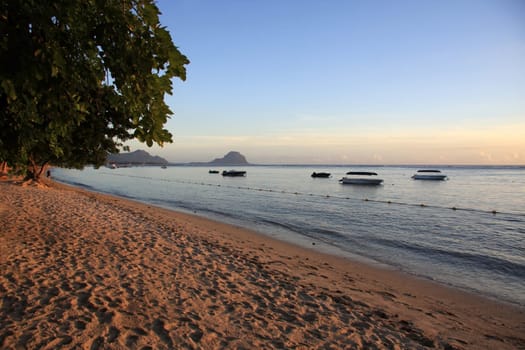 Beautiful beach in Mauritius