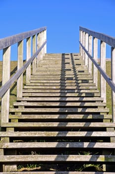 Wooden staircase