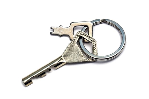 Keys isolated on white background