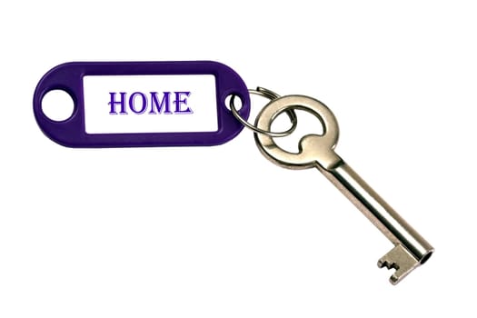 Home key isolated on white