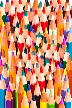 Background of colorful pencils