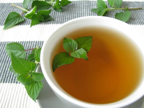 Tea with honeydew melon sage