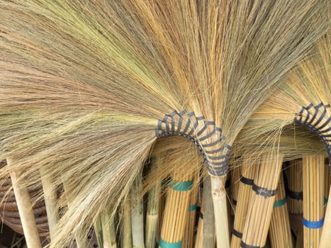 Broom,traditional Asian broom tied from straw