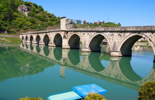 Famous,old bridge in Visegrad,Bosnia - Herzegovina