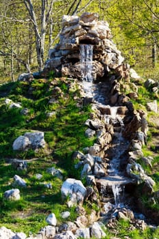 Waterfall in the mountains