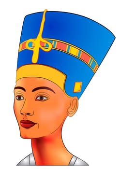 Image of the queen of ancien Egypt - Nefertiti