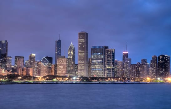 Chicago Skyline at Night