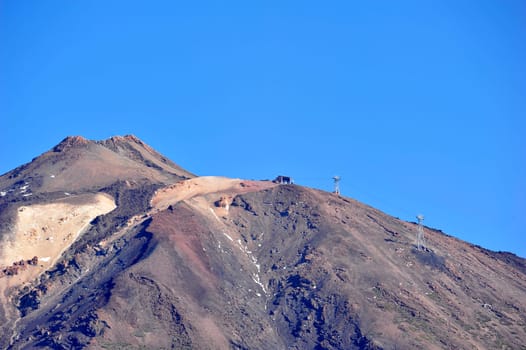 El Teide (3718m) on Tenerife with Seibahn station