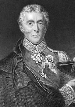 Arthur Wellesley, 1st Duke of Wellington (1769-1852) on engraving from 1800s. Soldier and statesman, one of the leading military and political figures of the 19th century. Engraved by Lightfoot and published by Virtue &amp  Co.