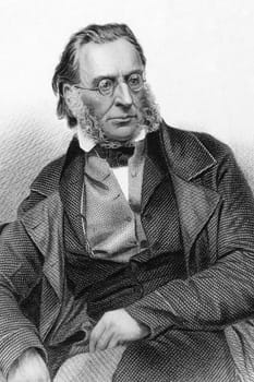 Charles John Napier (1786-1860) on hand colored engraving from 1800s. Scottish naval officer whose sixty years in the Royal Navy included service in the Napoleonic Wars, Syrian War and the Crimean War and a period commanding the Portuguese navy in the Lib