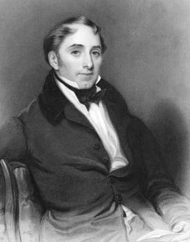 John Charles Herries (1778-1855) on engraving from 1800s. British politician and financier. Engraved by S.Freeman and published by G.Virtue.