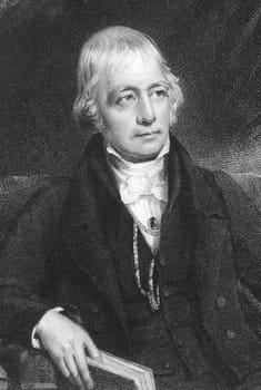 Sir Walter Scott, 1st Baronet (1771-1832) on engraving from 1832. Scottish historical novelist, playwright, and poet. Engraved by J.Thomson after a painting by J.Graham and published by Fisher, Son &amp  Co London.