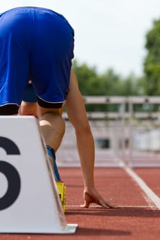 Hurdle sprinters