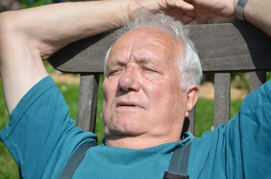 Relaxing in the garden