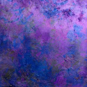 Abstract hand-painted textures - in shades of blue and lilac