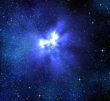 great image of an explosion in space