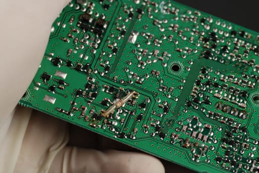 stock pictures of electronic components and boards
