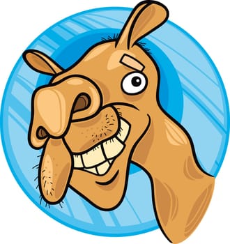 cartoon illustration of dromedary camel