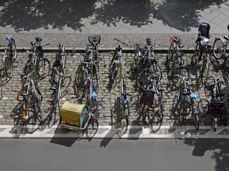 some bicycles