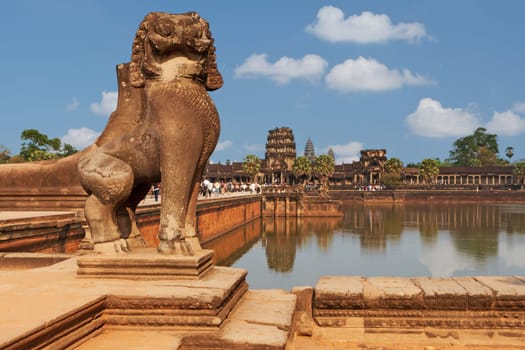 Angkor Wat,a historic temple complex in Cambodia