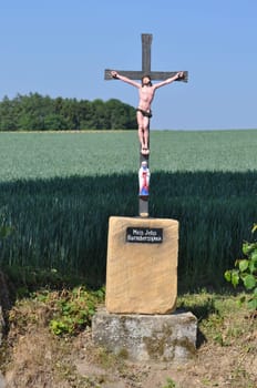 Cross wayside shrine