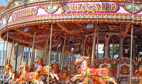 carosel at cardiff bay