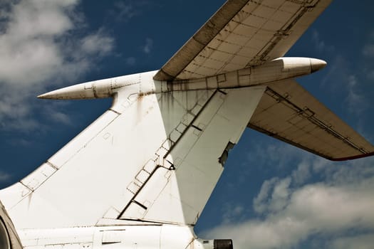 Abandoned and unsupported old Russian aircraft of civil aviation
