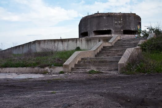 Old military bunker from World War II