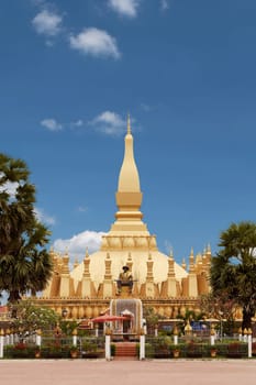 That Luang in Vientiane,temple and landmark of Laos