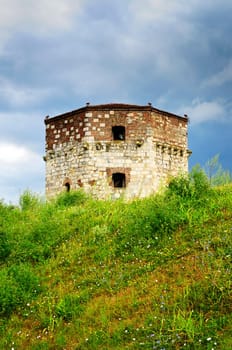 Historic Nebojsa tower at Kalemegdan in Belgrade