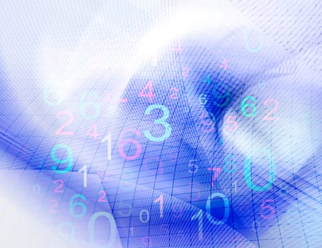 Abstract Background Line Grid E-Learning