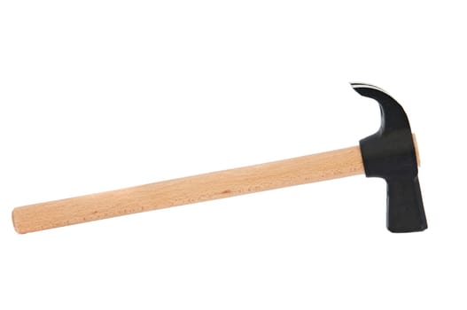 A hammer - a over white background -