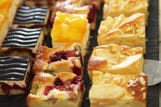 Various ,small cakes - Close-up -