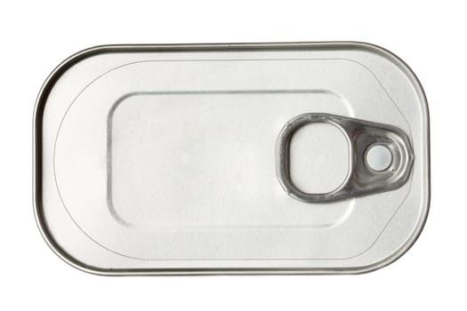Tin can on white background isolated