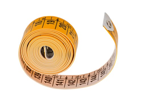 Tape rolled a over white background-Shallow Depth of Field-