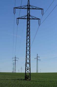 High voltage pylons