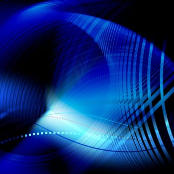 Background Blue Waves Abstract
