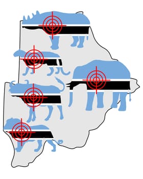 "Big Five"" Crosshairs Botswana"