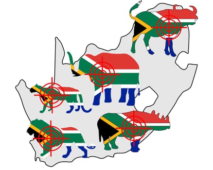 "Big Five"" South Africa Crosshairs"