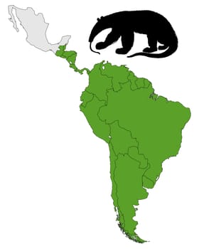 Greater anteater distribution