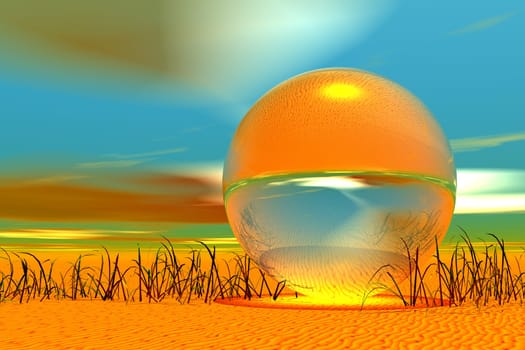 colorful glass ball