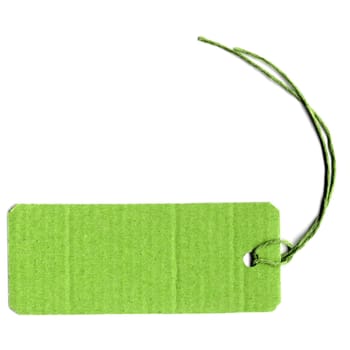 Price tag or address label with string