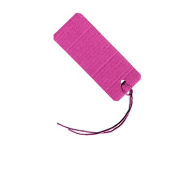 Price tag or address label with string