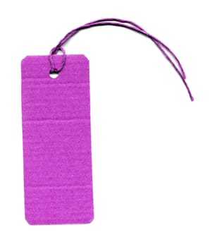 Price tag or address label with string