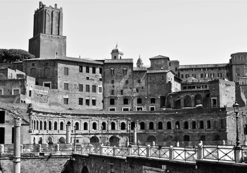 Trajan&#039 s Market (Mercati Traianei) in Rome, Italy