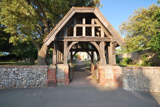 traditional english lych gate